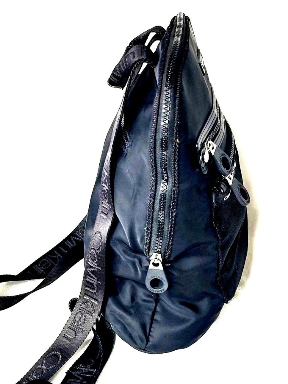Calvin Klein Georgina Nylon Organizational Backpack Black - Picture 9 of 12